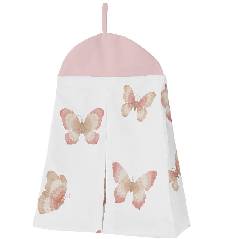 Sweet Jojo Designs Girl Baby Crib Bed Skirt Boho Fringe Pink and White, 6 of 8