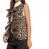 Women's Leopard Quilted Vest - Veveret - 4 of 4