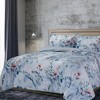 Iris Digital Printed Oversized Velvet Duvet Cover Set - Tribeca Living - 2 of 3