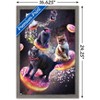 Trends International James Booker - Galaxy Space Cats Riding Donuts Framed Wall Poster Prints - 3 of 4