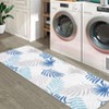 Modern Throw Rugs Botanical Area Rug Machine Washable Rug Stain Resistant Easy Cleaning Area Rug Low Pile Floor Cover Folding Carpet For Home Decor - 3 of 4