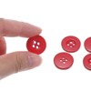 Unique Bargains Resin Craft DIY Round Flat 4-Hole Replacement Sewing Buttons 10 Pcs - 4 of 4