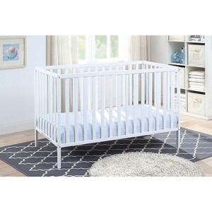 PAGED 4 in 1 Crib Convertible Baby Bed Frame with Headboard and Adjustable Mattress Heights for Bedroom - 1 of 4