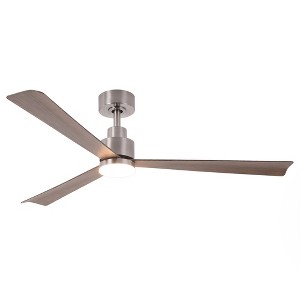 Parrot Uncle 52" Modern LED Ceiling Fan with Light and Remote 3 Blades - 1 of 4