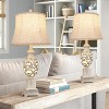 KTMBDW Traditional Table Lamp Set of 2, Table Lamps for Living Room Bedroom, 28" Bedside Desk Lamps Nightstand Lamps with Linen Shades - 4 of 4