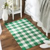 Design Imports Buffalo Check Chindi - Shamrock Green & White - 26 X 40 In - 4 of 4