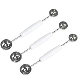 Chef Craft Stainless Steel Double Melon Baller Fruit Decorating Tool - 1 of 2