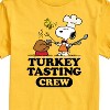 Men's - Peanuts - Turkey Tasting Crew Short Sleeve Graphic T-Shirt - 2 of 4