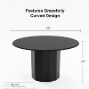 Dovelina Round Dining Table Black Kitchen Tables - 3 of 4