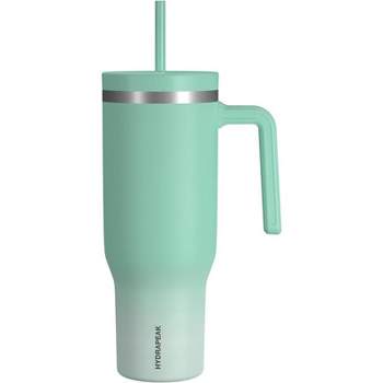 Hydrapeak Roadster 40oz Tumbler with Handle and Straw Lid White