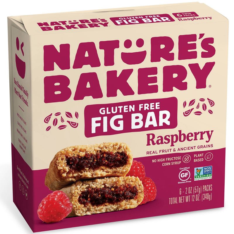 Nature&#39;s Bakery Gluten Free Raspberry Fig Bar - 6ct, 1 of 7