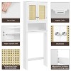 Yaheetech Freestanding Over-the-Toilet Bathroom Cabinet for Bathroom, White - 4 of 4