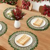 REGALWOVEN Round Farmhouse Placemats Set of 6 Placemats for Dining Table Decor Indoor Outdoor Washable Kitchen Table Mat Wipe Clean - 2 of 4