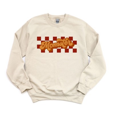 Simply Sage Market Women's Graphic Sweatshirt Momster Checkered