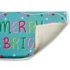 Stupell Industries Merry & Bright With Baubles Printed Plush Bath Mat And Bath Rug, Design By Emily Cromwell, 18"X30" - 2 of 4