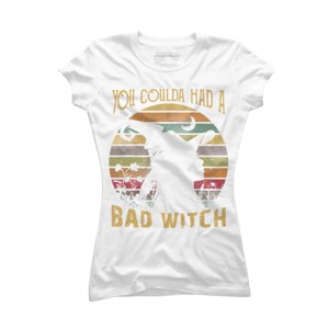 Junior's Design By Humans Halloween Funny You Coulda Had Bad Witch By Ering T-Shirt - 1 of 3