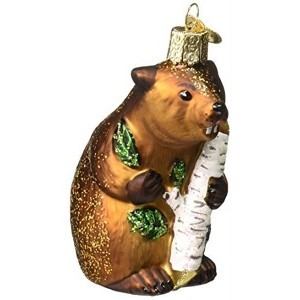 Old World Christmas Blown Glass Ornament for Christmas Tree, Eager Beaver - 1 of 4