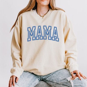 Simply Sage Market Embroidered Mama Arch Lightweight Garment Dyed Sweatshirt - 1 of 4