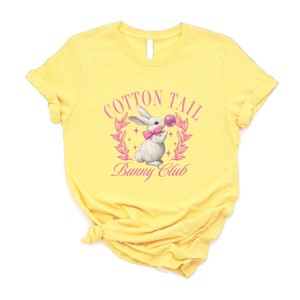 Cotton Tail Bunny Club Bubblegum - Women's Short Sleeve Graphic T-Shirt - 1 of 4