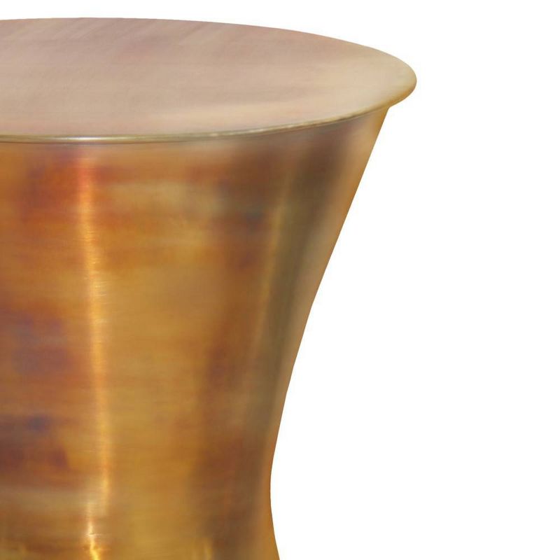 Cliona Metal Side Table Tarnished Brass - WyndenHall, 3 of 7