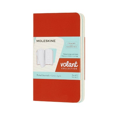 Moleskine Lined Professional Journal XS Volant Coral/Aqua