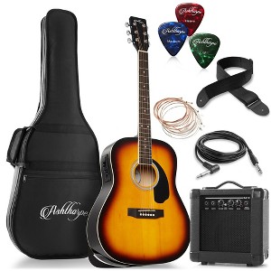 Ashthorpe Dreadnought Acoustic Electric Guitar with 10-Watt Amp, Gig Bag, and Accessories - 1 of 4