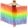 LA LEELA Women's Beachwear Summer Beach Wrap Bikini Wraps Sarong Coverups Skirt Swimsuit Swimwear Swim Cover Up for Women One Size Multi,Floral - 4 of 4