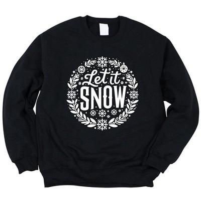 Simply Sage Market Women's Graphic Sweatshirt Let It Snow Wreath