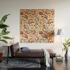 Ninola Design Pumpkins Fall Floral Ecru Wood Wall Mural - society6 - 2 of 2