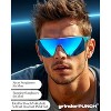 grinderPUNCH UV 400 Sports Sunglasses Cycling Glasses, Biking Goggles Running Hiking Golf Fishing Driving (Black) - 2 of 4