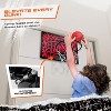 AND1 Over the Door Mini Basketball Hoop: 18x12 Shatterproof Backboard, 2 Mini Basketballs, and Hand Pump Included - Ultimate Indoor Accessory - 3 of 4