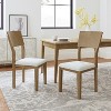 Ainoa Natural Polyester Dining Chair Set of 2 with Odor-free and eco-friendly paint | ARTFUL LIVING DESIGN-Natural - image 2 of 4