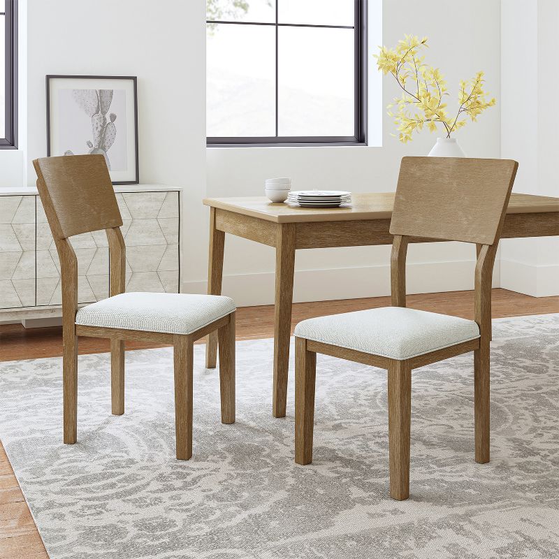 Diana Rustic Farmhouse Design Solid Wood Dining Chair | ARTFUL LIVING DESIGN-NATRUAL, 2 of 9
