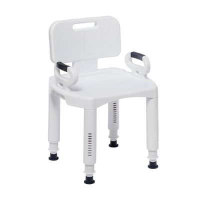 Drive Medical Premium Series Shower Chair with Back and Arms