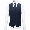 Cloudstyle Mens Stylish 3-Piece One Button Dress Suit Classic Fit Formal Jacket & Vest & Pants - 3 of 4