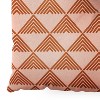 June Journal Triangular Lines in Terracotta Square Floor Pillow - Deny Desings - 3 of 4