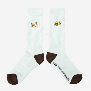 Men's Peanuts Woodstock Athletic Crew Socks - Off-White 6-12 - 1 of 3