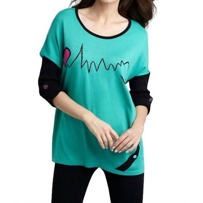 Women's Heartbeat Graphic Sweater - ANGEL