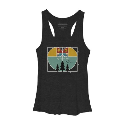 Women's Design By Humans Fibonacci's Nature Love By Maryedenoa Racerback Tank Top