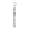 Black Bow Jewelry Rhodium-Plated Sterling Silver CZ Large Cross Pendant, 25 x 42mm - 2 of 4