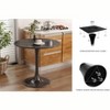 SAINTCY 24 Inch Round Dining Table, Modern Tulip Pedestal Table with MDF Top & Steel Base, Space-Saving Kitchen and Breakfast Table for Small Spaces - 2 of 4