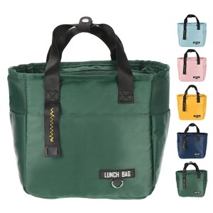 Unique Bargains Insulated Leakproof Thermal Zipper Portable Lunch Bag - 1 of 4