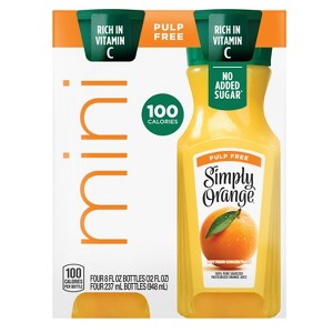 Simply Pulp Free Orange Juice - 32 fl oz/4ct - 1 of 4