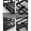 Universal Roof Rack Basket, 200 Lbs Capacity with Extension Car Top Luggage Holder Carrier Basket for SUV, Truck, & Car Steel Construction - 4 of 4