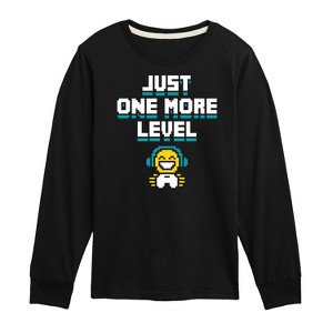 Boys' - Instant Message - Gamer Just One More Level Long Sleeve Graphic T-Shirt - 1 of 4