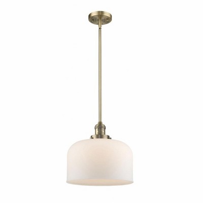 Bell - 1 Light Mini Pendant In Industrial Style-13 Inches Tall and 12 Inches Wide