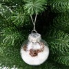 Juvale 36 Pack Mini Clear Fillable Christmas Ornaments for Crafts, Plastic Balls for Holiday Decorations, 2 In - 2 of 4