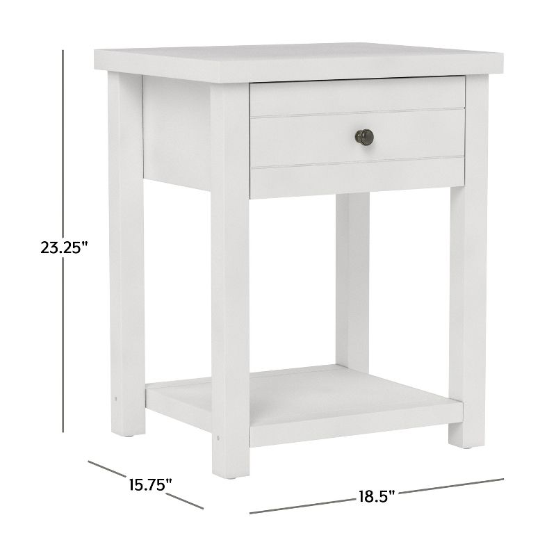 Harmony Wood Accent Table Matte White - Hillsdale Furniture, 4 of 20