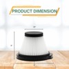 Nispira HEPA Filter Replacement Compatible with Xiaomi Deerma DX115 DX115S DX115C Handheld Portable Vacuum Cleaner, 3 Packs - 4 of 4