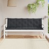 vidaXL Garden Bench Cushions 2 pcs Melange Anthracite 70.9"x19.7"x2.8" Fabric - 3 of 4